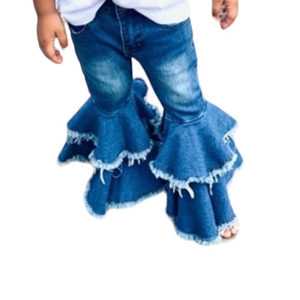 Ruffled Bell Bottoms